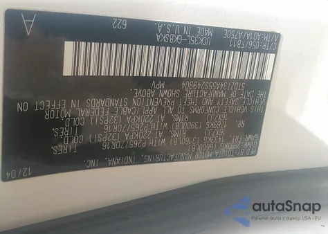 2005 Toyota Sequoia Sr5 V8 из США, поврежденный, VIN 5TDZT34A55S249904